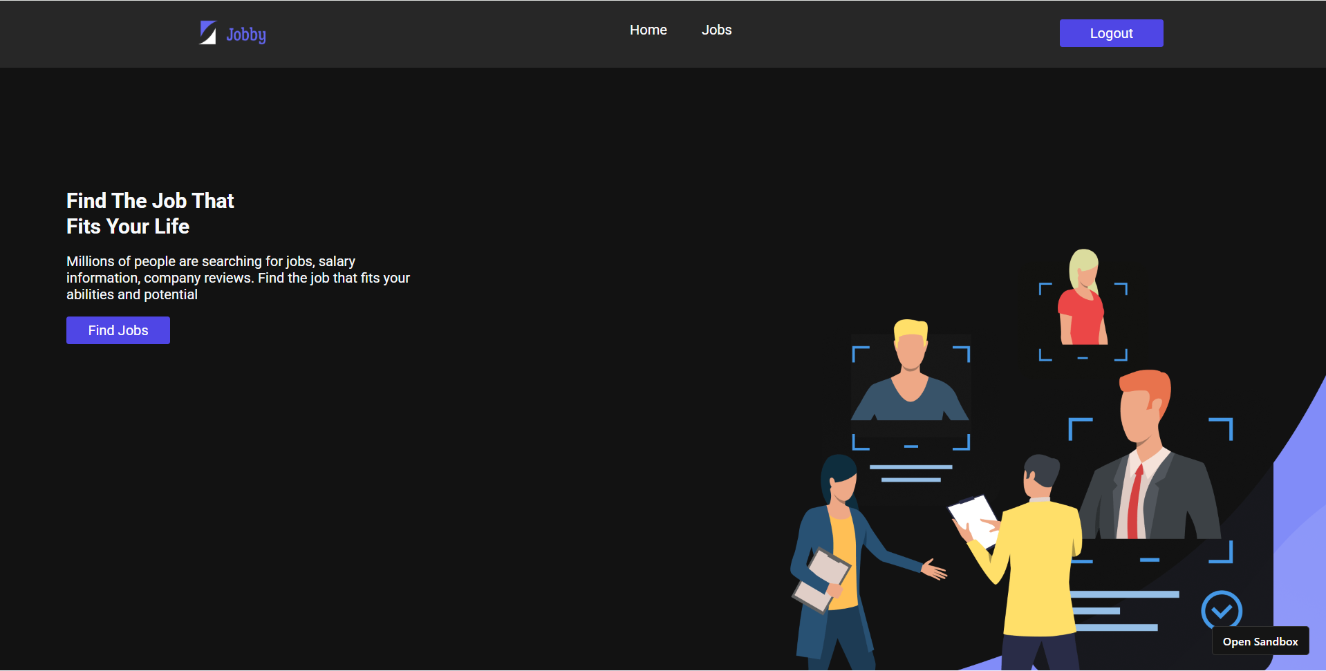 Jobby screenshot